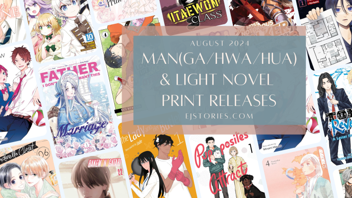 August 2024 Manga, Manhwa, & Light Novel Releases in Print