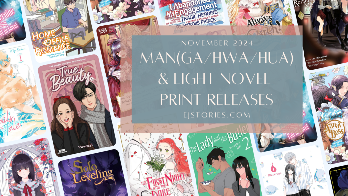 November 2024 Manga, Manhwa, & Light Novel Releases in Print (Paperback)
