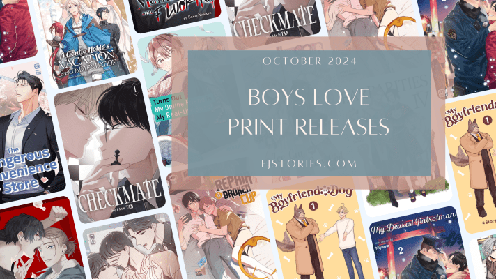 October 2024 BL Manga, Manhwa, Manhua, Danmei & Light Novel Releases in Print