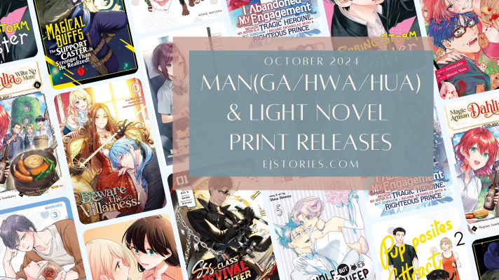 October 2024 Manga, Manhwa, & Light Novel Releases in Print (Paperback)