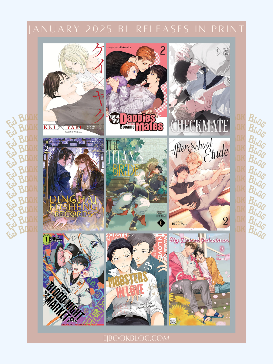 January 2025 BL Manga, Manhwa, Manhua, Danmei & Light Novel Releases in Print (Paperback)