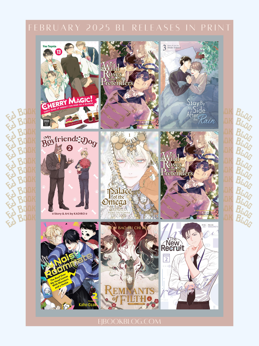 February 2025 BL Manga, Manhwa, Manhua, Danmei & Light Novel Releases in Print (Paperback)