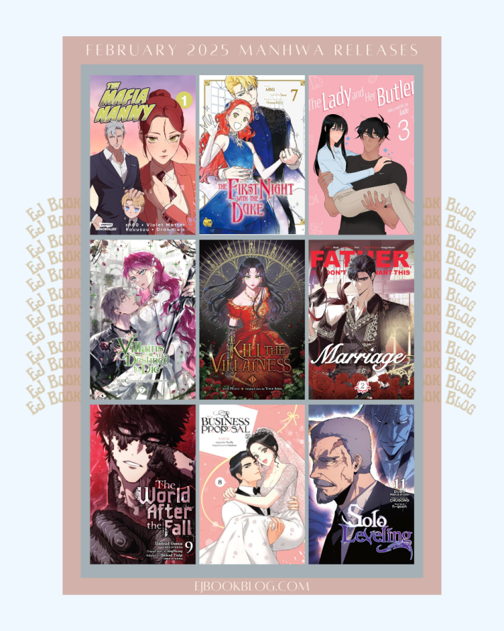 February 2025 Webtoon / Manhwa / Manhua & Light Novel Releases in Print (Paperback)