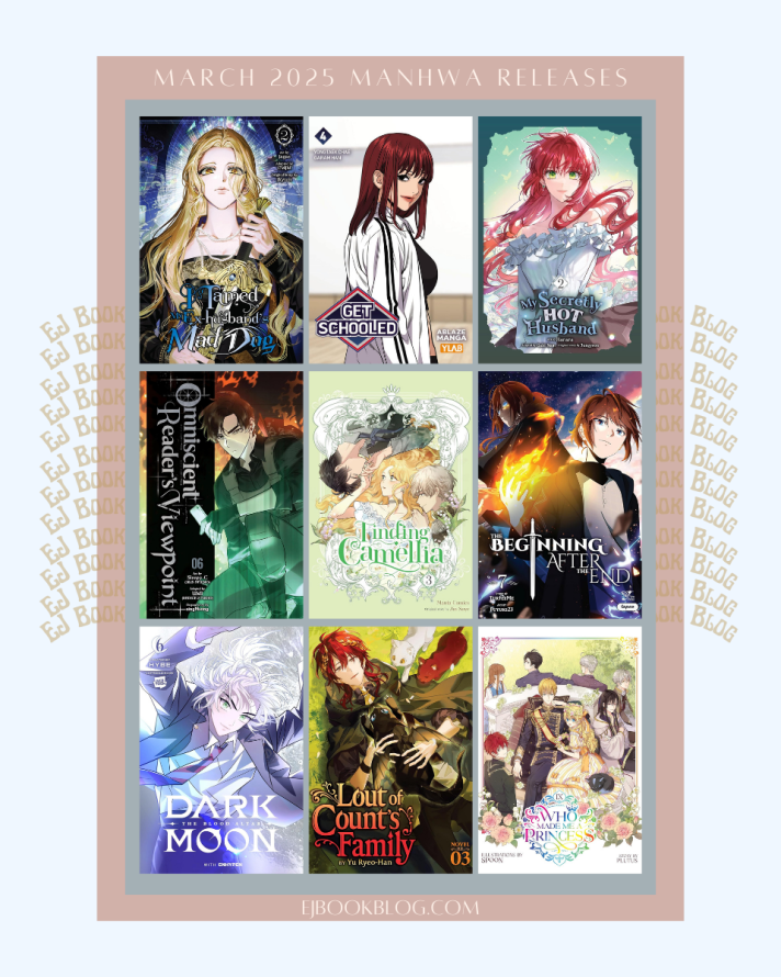 March 2025 Webtoon / Manhwa / Manhua & Light Novel Releases in Print (Paperback)