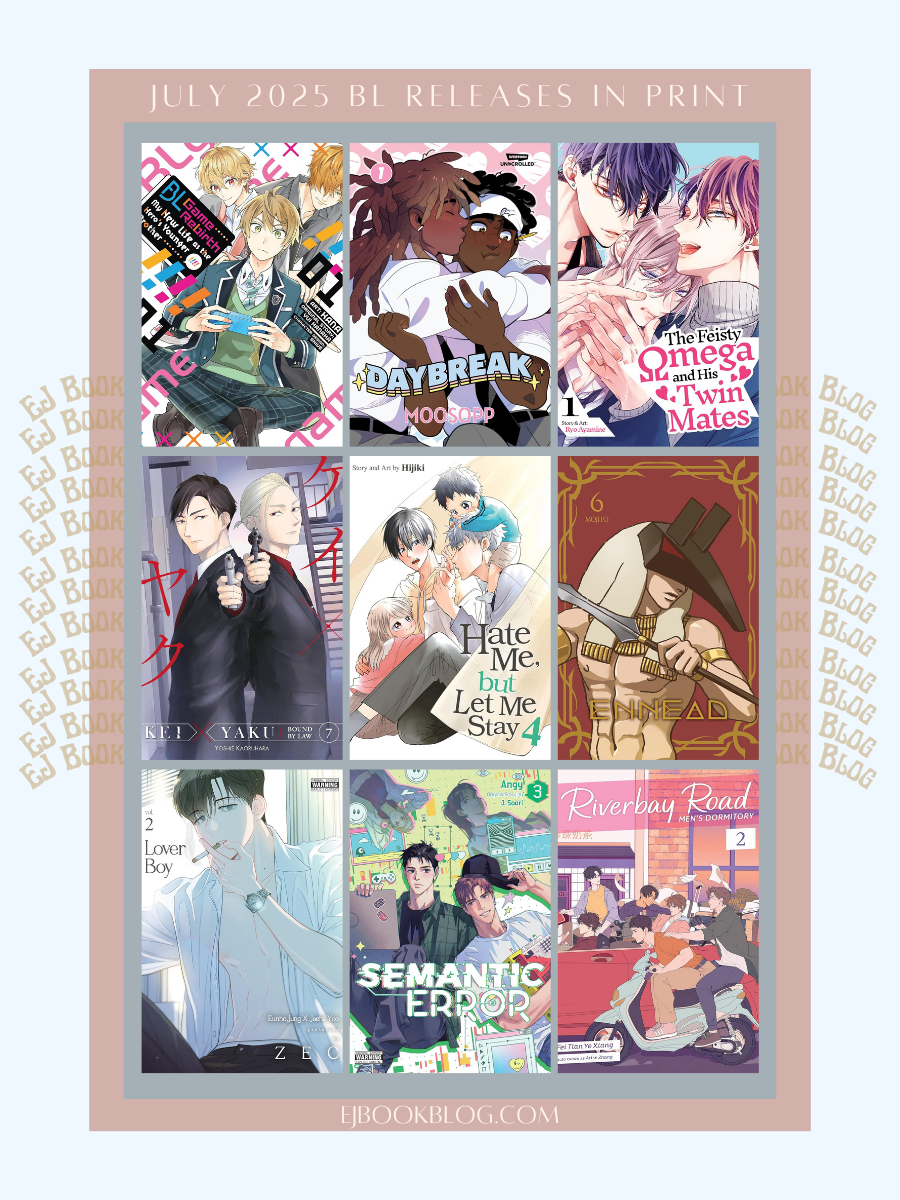 July 2025 BL / yaoi Manga, Manhwa, Manhua, Danmei & Light Novel Releases in Print (Paperback)