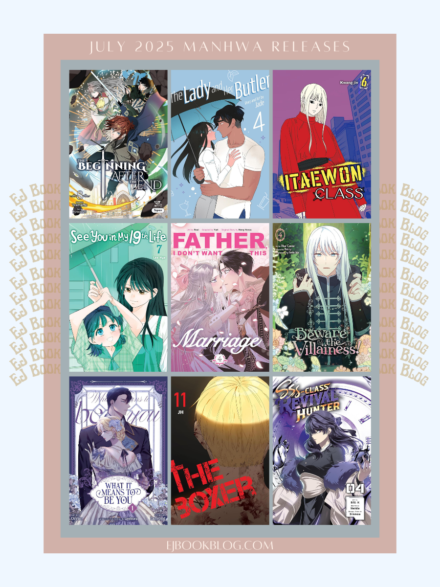 July 2025 Webtoon / Manhwa / Manhua & Light Novel Releases in Print (Paperback)