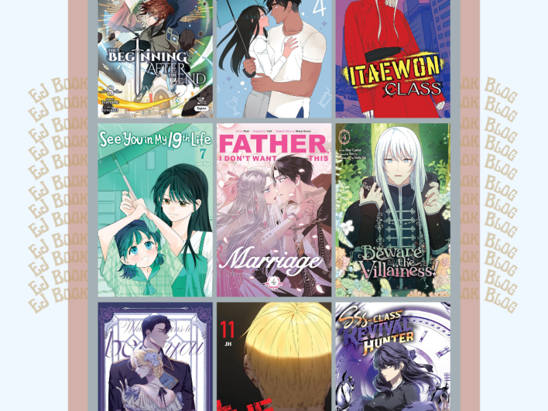 July 2025 Webtoon / Manhwa / Manhua & Light Novel Releases in Print (Paperback)