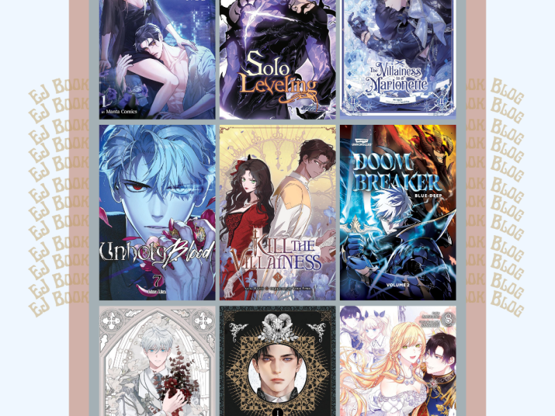 August 2025 Webtoon / Manhwa / Manhua & Light Novel Releases in Print (Paperback)