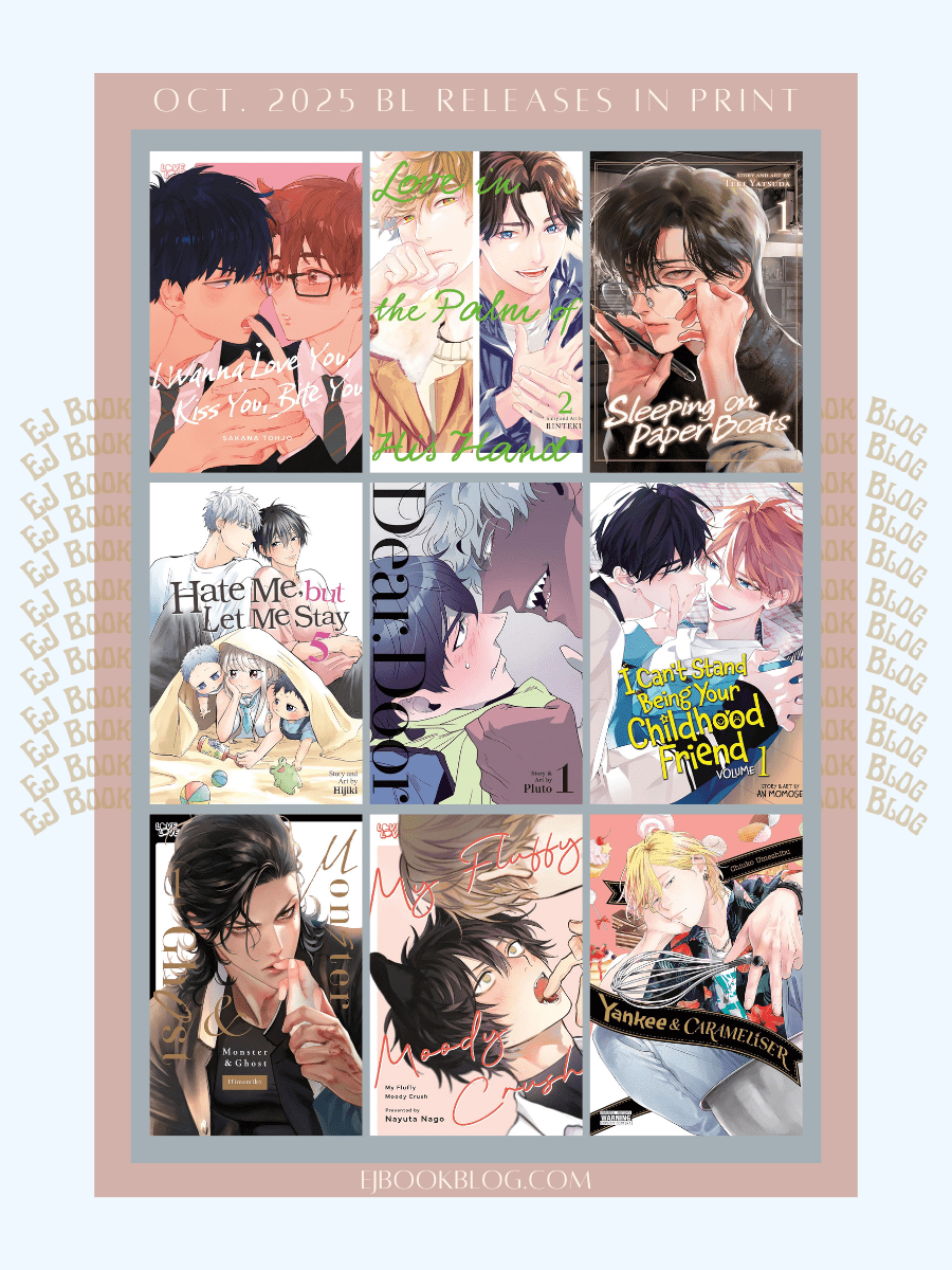 October 2025 BL / yaoi Manga, Manhwa, Manhua, Danmei & Light Novel Releases in Print (Paperback)