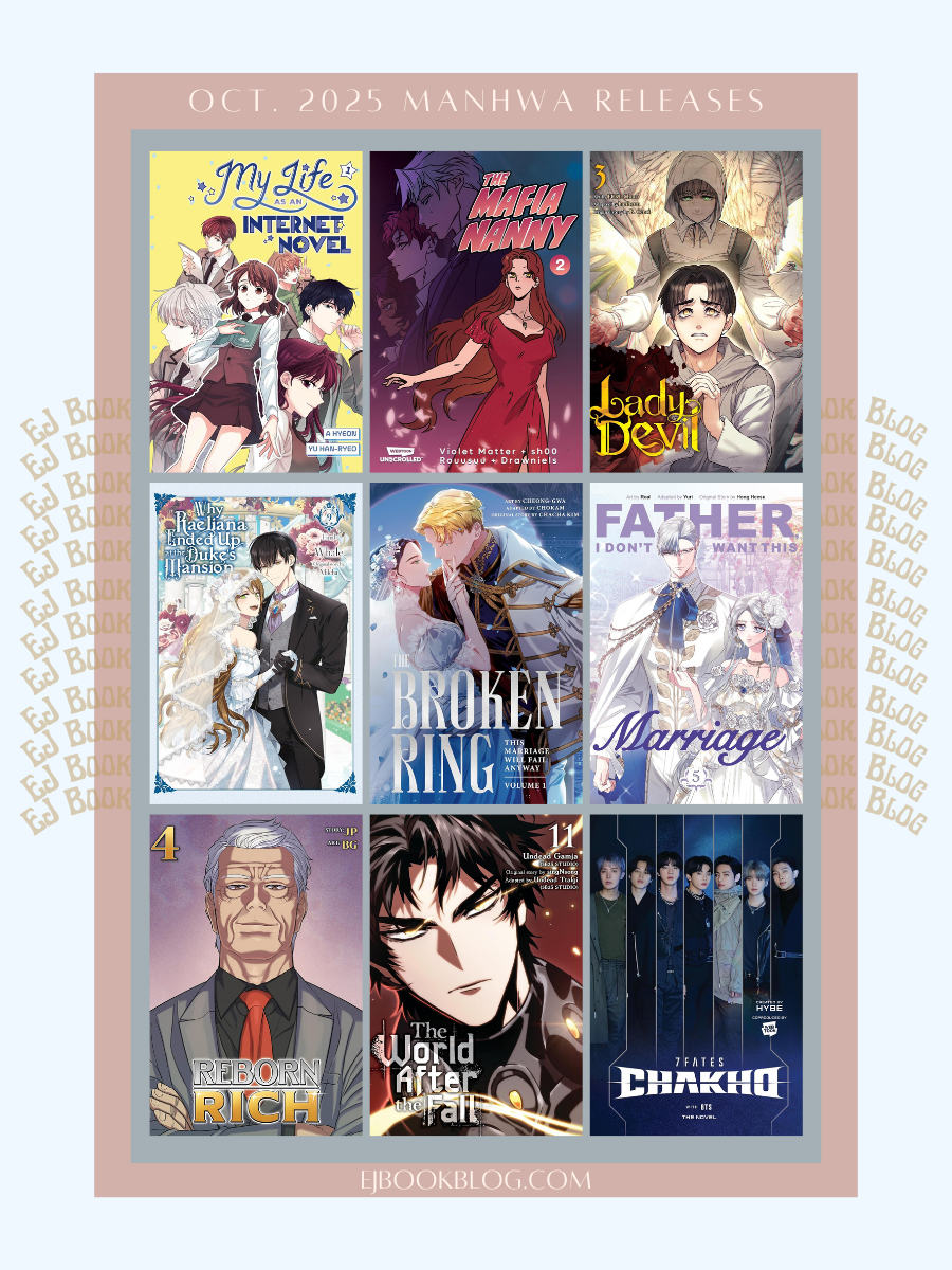 October 2025 Webtoon / Manhwa / Manhua & Light Novel Releases in Print (Paperback)