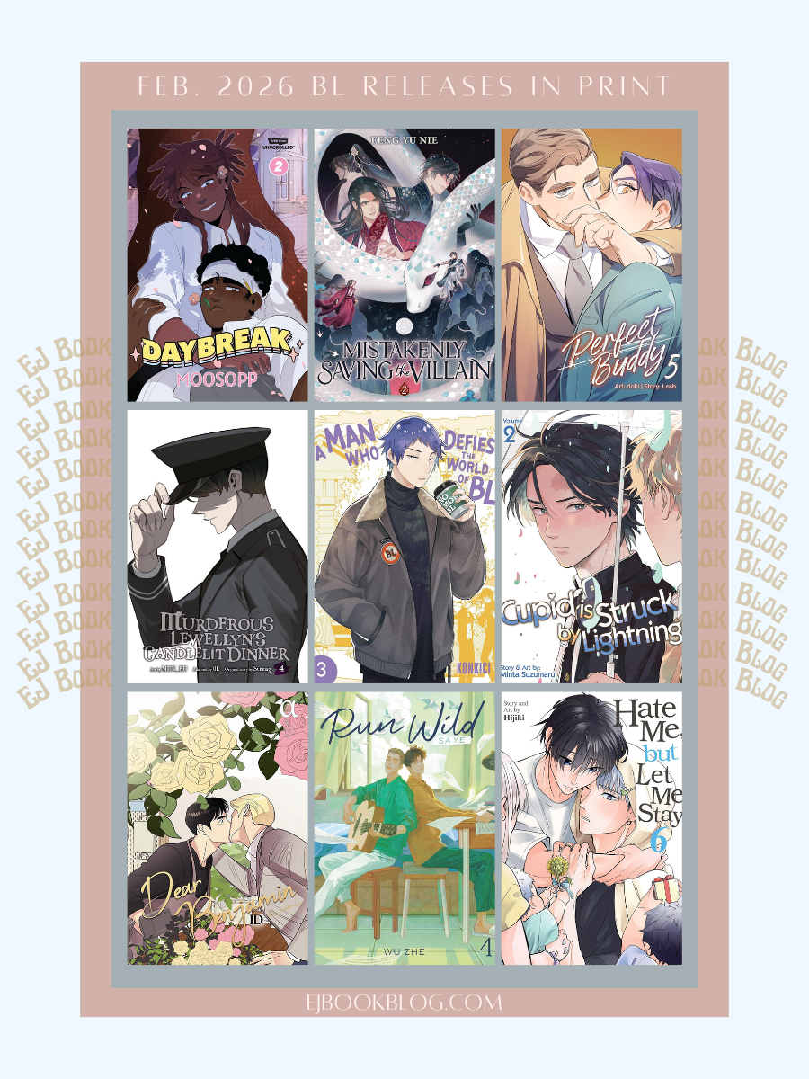 February 2026 BL / yaoi Manga, Manhwa, Manhua, Danmei & Light Novel Releases in Print (Paperback)