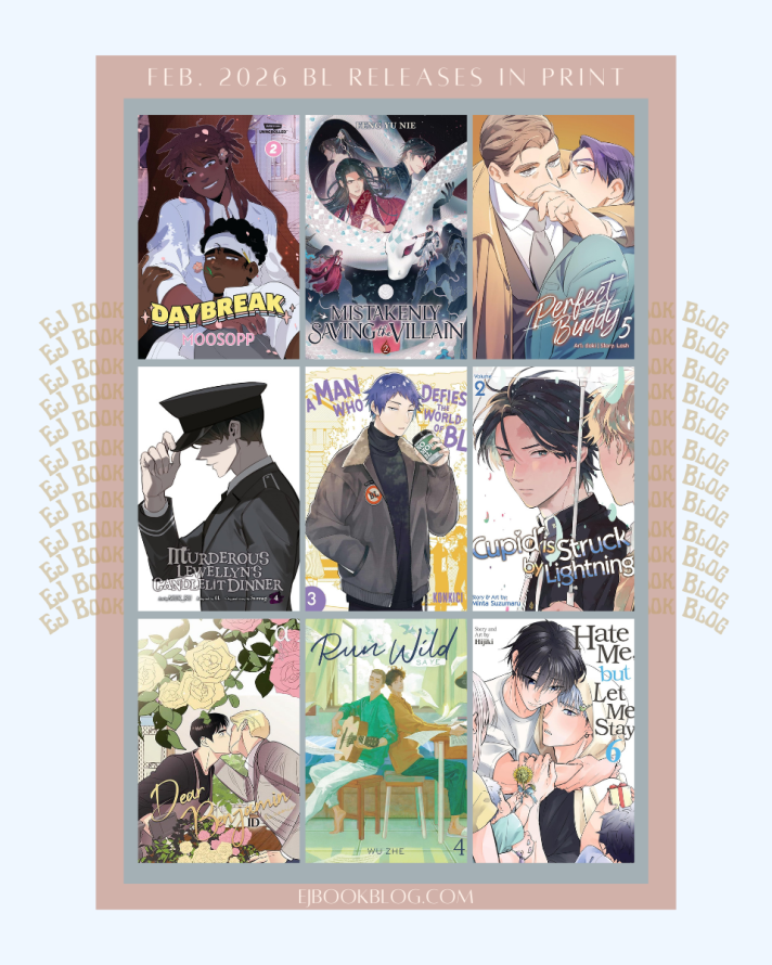 February 2026 BL / yaoi Manga, Manhwa, Manhua, Danmei & Light Novel Releases in Print (Paperback)