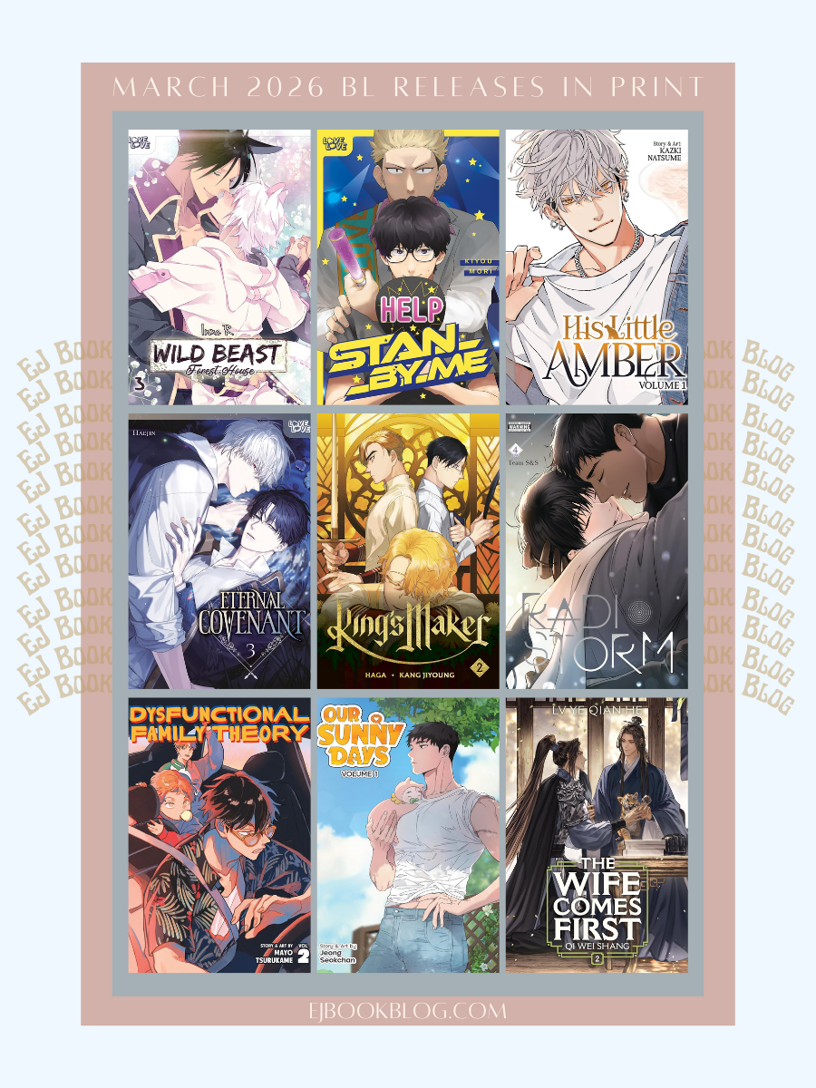 March 2026 BL / yaoi Manga, Manhwa, Manhua, Danmei & Light Novel Releases in Print (Paperback)