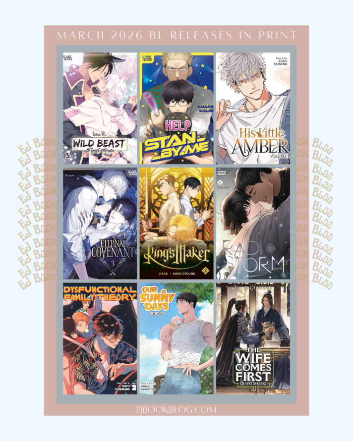 March 2026 BL / yaoi Manga, Manhwa, Manhua, Danmei & Light Novel Releases in Print (Paperback)