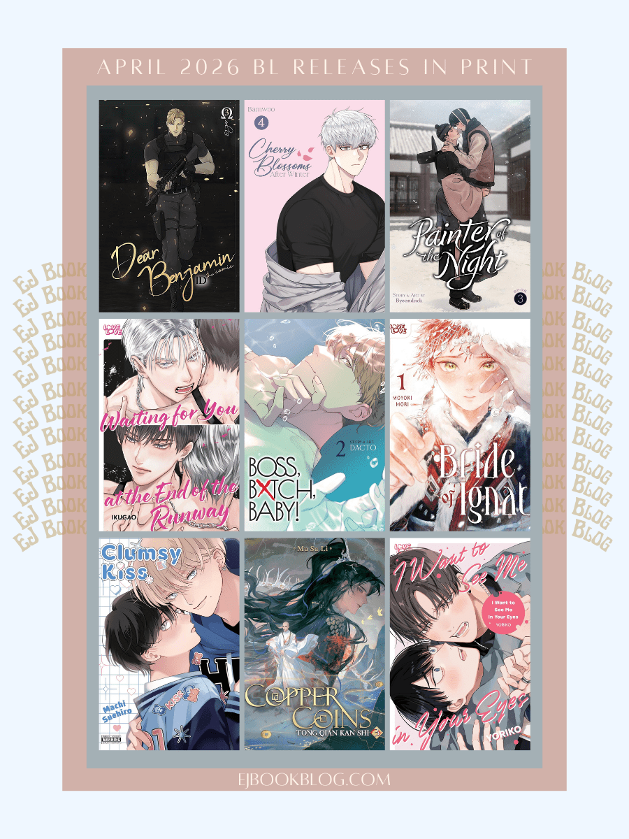 April  2026 BL / yaoi Manga, Manhwa, Manhua, Danmei & Light Novel Releases in Print (Paperback)