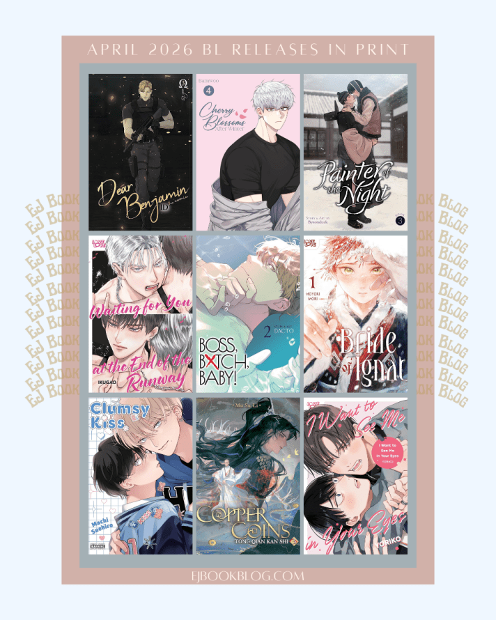 April  2026 BL / yaoi Manga, Manhwa, Manhua, Danmei & Light Novel Releases in Print (Paperback)