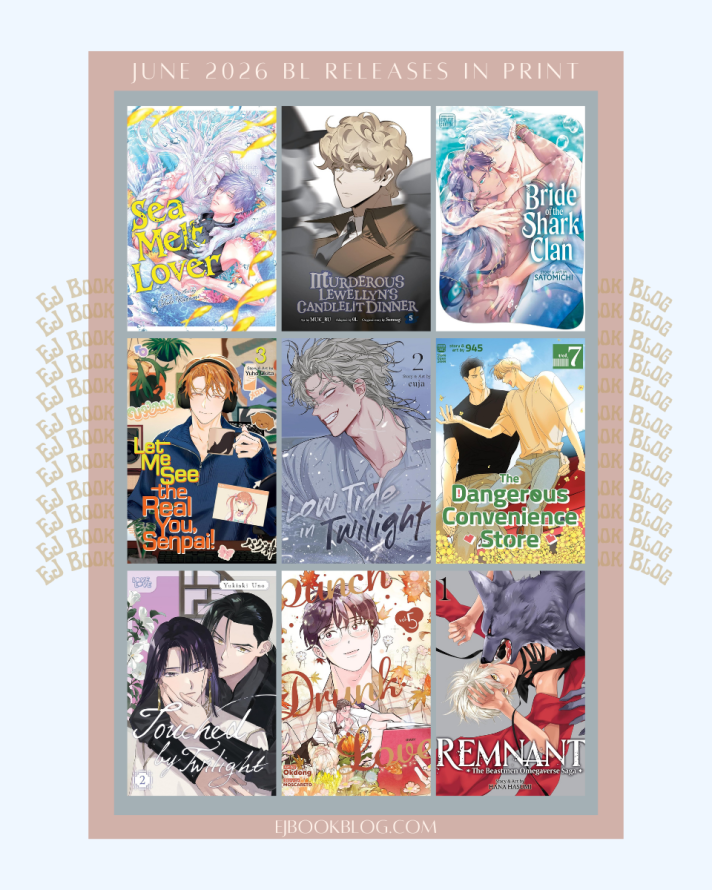 June 2026 BL / yaoi Manga, Manhwa, Manhua, Danmei & Light Novel Releases in Print (Paperback)