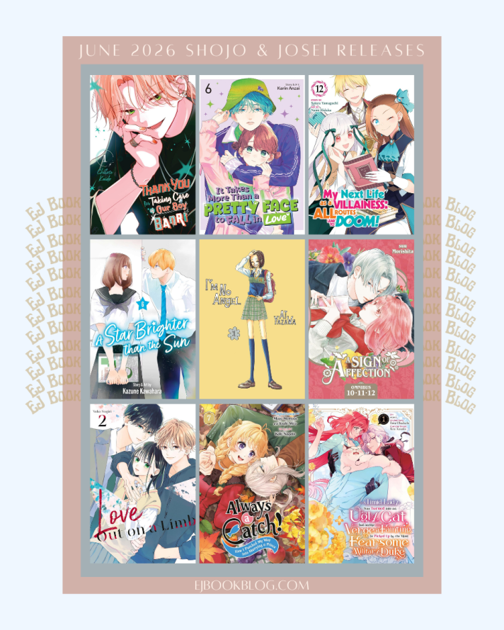 June 2026 Romance / Shojo (Shoujo) / Josei Manga & Light Novel Releases in Print (Paperback)