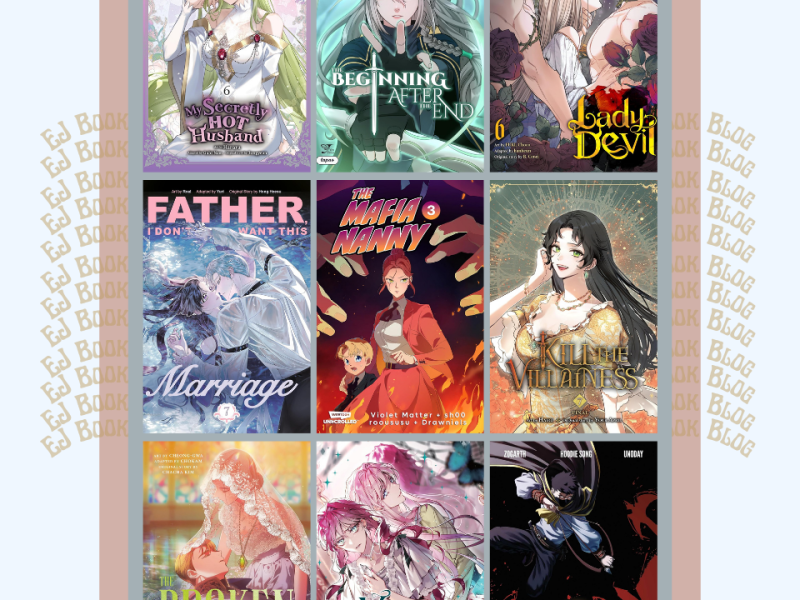 August 2026 Webtoon / Manhwa / Manhua / Graphic Novels & Light Novel Releases in Print (Paperback)