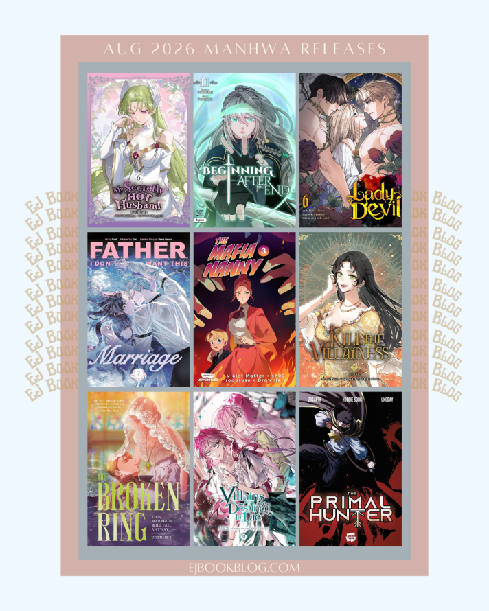 August 2026 Webtoon / Manhwa / Manhua / Graphic Novels & Light Novel Releases in Print (Paperback)