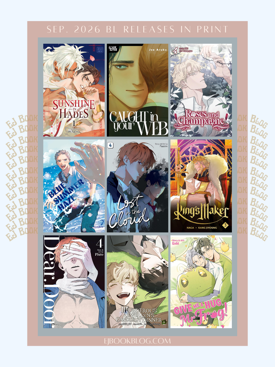 September 2026 BL / yaoi Manga, Manhwa, Manhua, Danmei & Light Novel Releases in Print (Paperback)