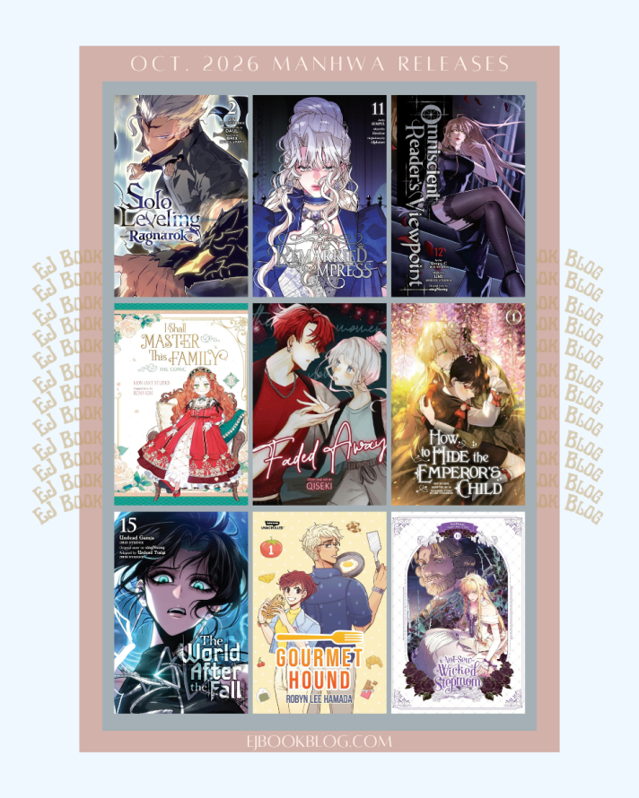 October 2026 Webtoon / Manhwa / Manhua / Graphic Novels & Light Novel Releases in Print (Paperback)