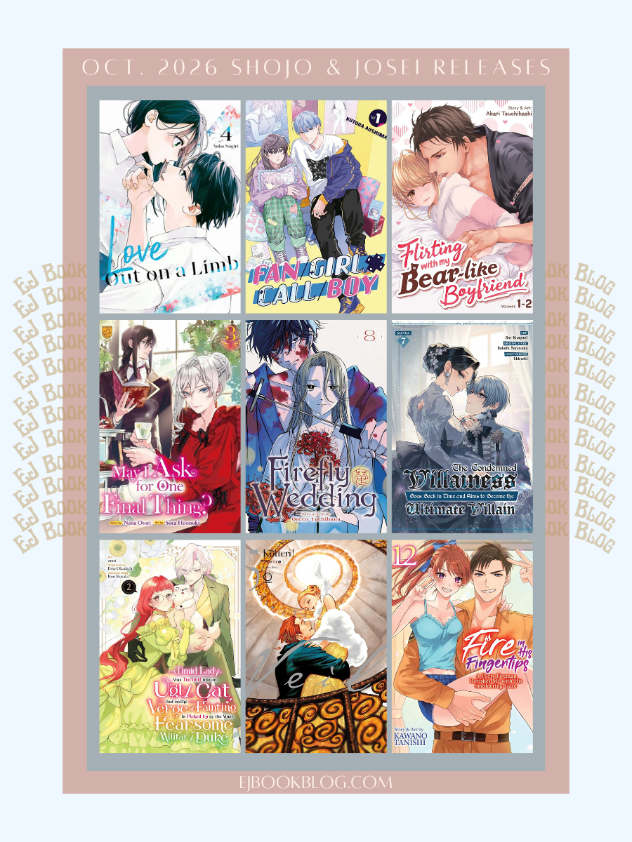 October 2026 Romance / Shojo (Shoujo) / Josei Manga & Light Novel Releases in Print (Paperback)