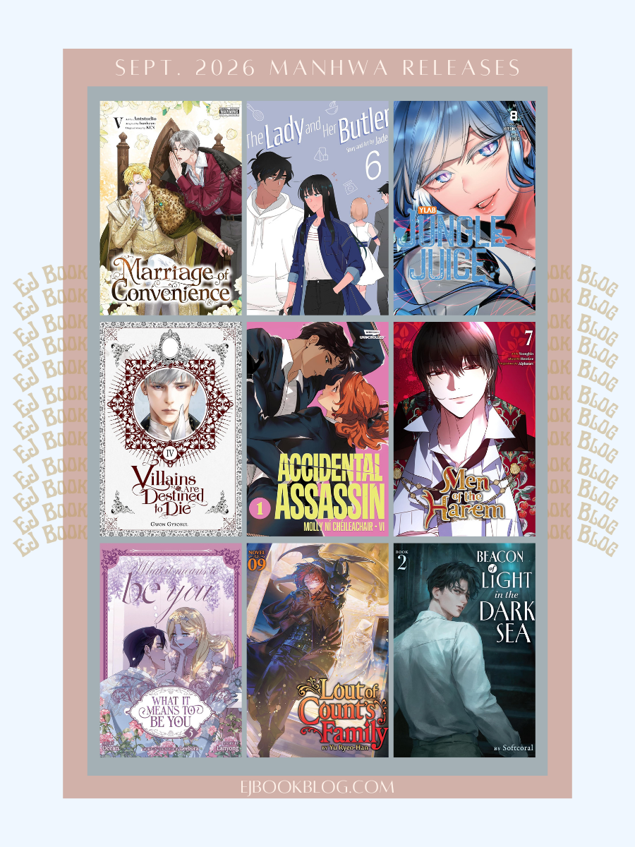 September 2026 Webtoon / Manhwa / Manhua / Graphic Novels & Light Novel Releases in Print (Paperback)