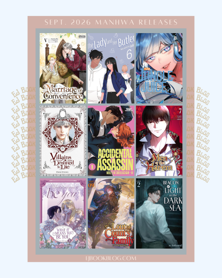September 2026 Webtoon / Manhwa / Manhua / Graphic Novels & Light Novel Releases in Print (Paperback)